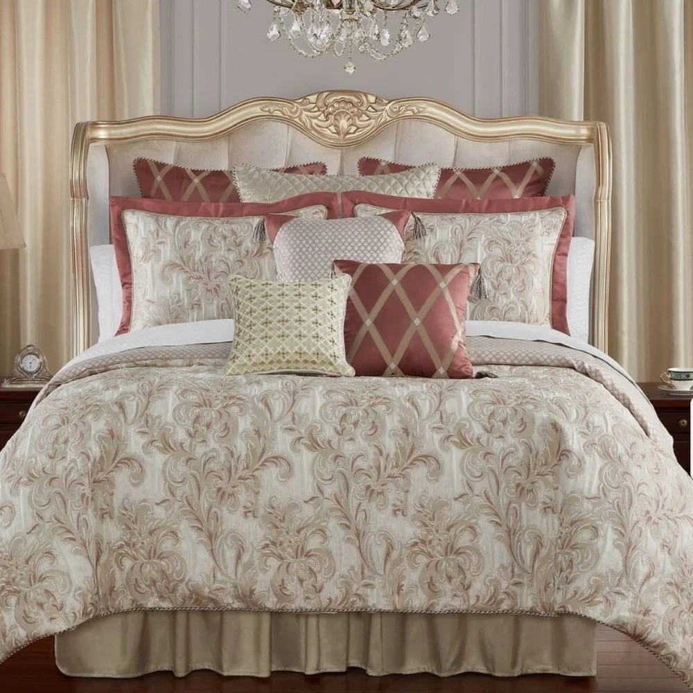 WATERFORD Anora 4PC Comforter Set, Ivory, King